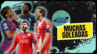 CHAMPIONS LEAGUE con muchas GOLEADAS | REAL MADRID y BARCELONA contundentes| BAYERN y ARSENAL firmes